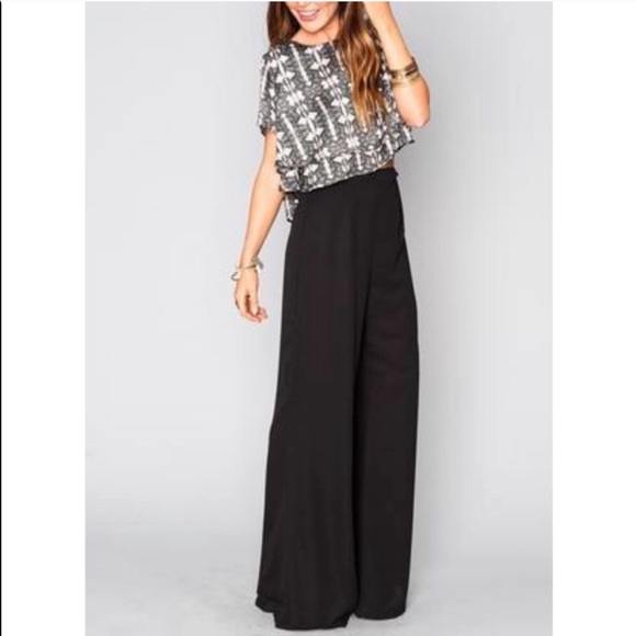 Show Me Your MuMu Pants - Show Me Your Mumu black wide leg Eli’s trousers